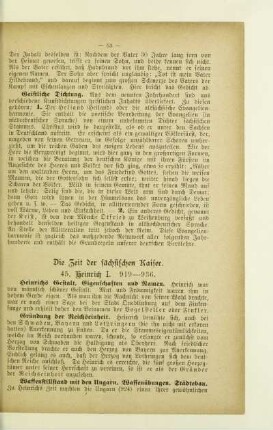 Die Zeit der sächsischen Kaiser