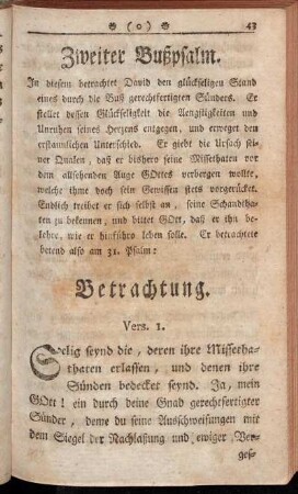 Zweiter Bußpsalm.