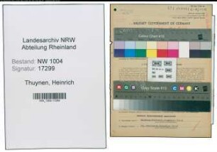 Entnazifizierung Heinrich Thuynen , geb. 29.11.1892 (Kalkulator)