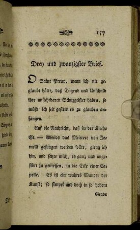 Drey und zwanzigster Brief. - Acht und zwanzigster Brief.