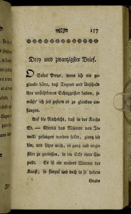 Drey und zwanzigster Brief. - Acht und zwanzigster Brief.