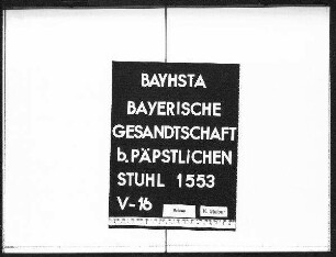 Steur, Anton, Bäcker in Rom, aus Wildberg bei Lindau, gegen Vogler, Xaver, Bäckerknecht aus Bayern