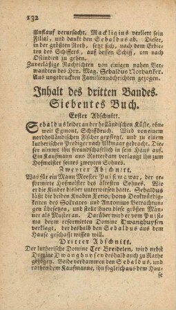 Inhalt des dritten Bandes.