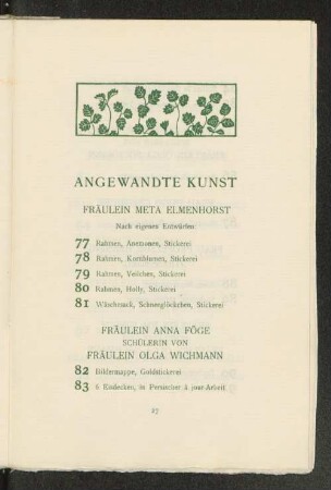 Angewandte Kunst