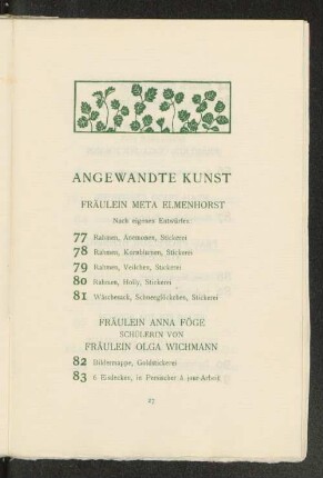 Angewandte Kunst