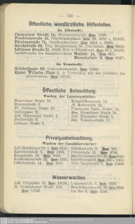Öffentliche wundärztliche Hilfsstellen