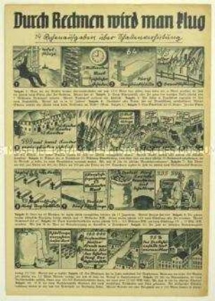 Merkblatt mit Bildern und Hinweisen zur Schadensverhütung (mit Preisausschreiben)