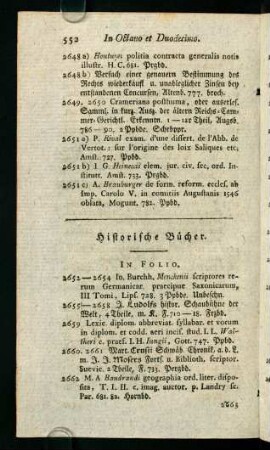 552-560, Historische Bücher