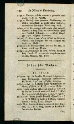 552-560, Historische Bücher