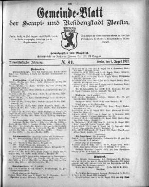 1912,31: No. 31, 4. August 1912