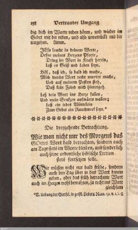 Die dreyzehende Betrachtung.
