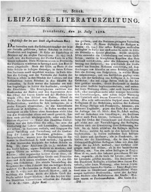 1802-07-31 : 27. Stück