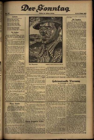 Zweite Ausgabe vom Samstag, den 23. Oktober 1937.