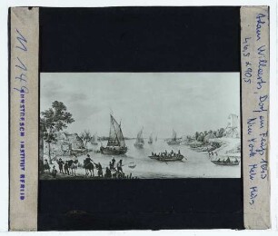Willaerts, Flusslandschaft mit Booten (Privatsammlung)