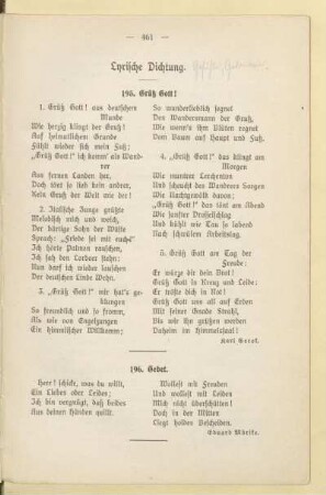 Lyrische Dichtung