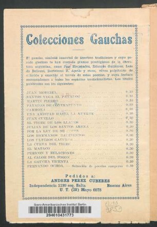 Colecciones gauchas