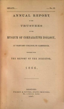 Annual report, 1866
