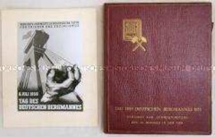 Dokumentation der IG Bergbau zum Tag des deutschen Bergmannes 1958, in Etui