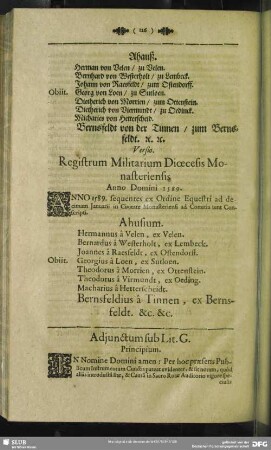 Adjunctum sub Lit. G. Principium