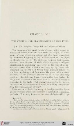 Chapter VII: The Meaning and Classification of Coin-Types