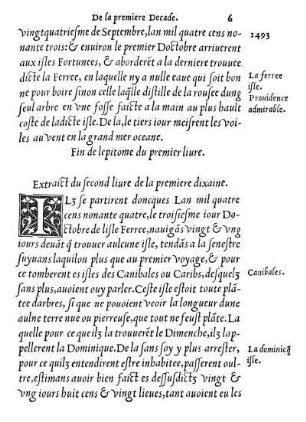Extraict du second liure de la premiere dixaine.
