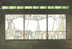 Entwurf Glasfenster Weiß-Grün