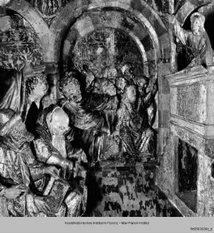 Hochaltar der Himmelfahrt Mariens : Der zwölfjährige Christus disputiert im Tempel