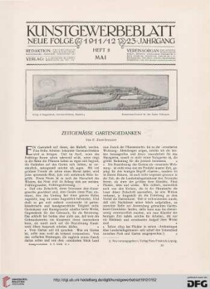 Zeitgemässe Gartengedanken