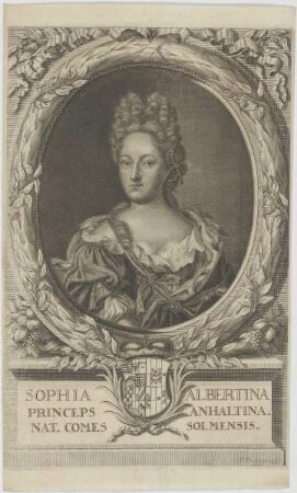 Bildnis von Sophia Albertina, Fürstin von Anhalt