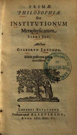 Primae philosophiae sive institutionum metaphysicarum : libri sex