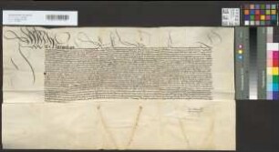Kaiser Maximilian erteilt dem Erzbischof Philipp von Köln die Belehnung mit den erzstiftischen Regalien. d. Worms am 23. April 1509.