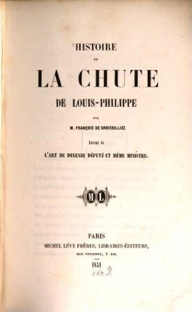 Histoire de la chute de Louis-Philippe
