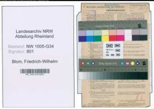 Entnazifizierung Friedrich-Wilhelm Blom , geb. 05.04.1911 (Dentist)