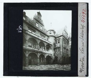 Dresden, Residenzschloss : Außenansicht, Kleiner Schlosshof