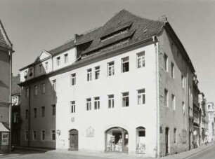 Pirna-Altstadt. Wohnhaus, Am Markt 16 : Pirna-Altstadt. Wohnhaus mit Laden, Am Markt 16. Eckansicht