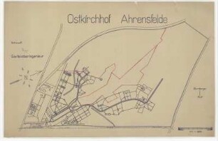 Ostkirchhof Ahrensfelde - Lageplan