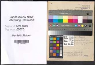 Entnazifizierung Robert Hartleib , geb. 07.06.1911 ()