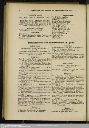 Handelskammer und Gewerbekammer zu Zittau