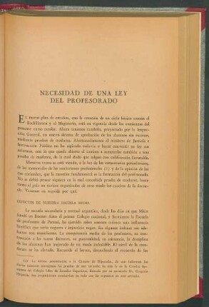Necesidad de una ley del profesorado