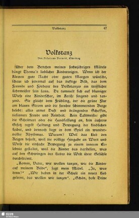 Volkstanz