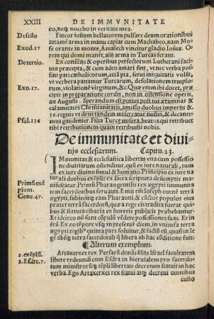 De immunitate et divitiis ecclesiarum. Capitu. 23.