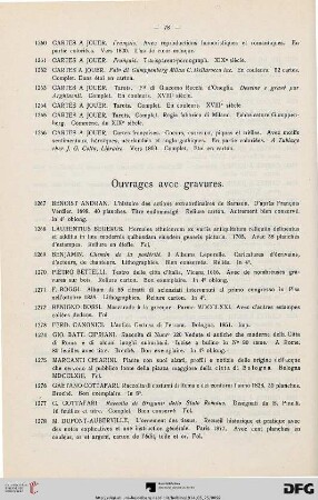 Ouvrages avec gravures (Nr. 1267-1310)