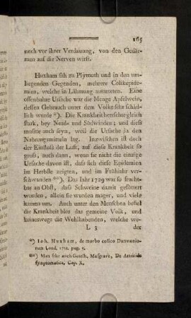 165-173, Huxham sah zu Plymuth und in den ...