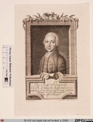 Bildnis Giovanni Antonio (Johann Anton) Scopoli