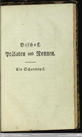 Nebst einem wahren dramatischen Scharmützel