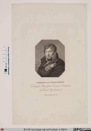 Bildnis Gerhard (Johann David) Scharnhorst (1802 von)
