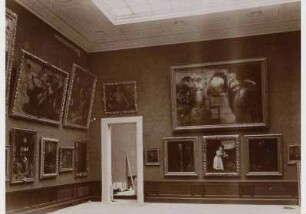 Aufstellung der Gemäldegalerie und der Skulpturensammlung im Kaiser-Friedrich-Museum, Raum 46, Venezianische Gemälde des 16. Jhd.