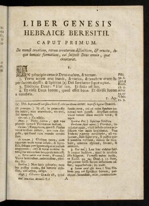 1-191, Libri Genesis