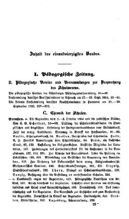 Inhalt für Hefte 1 - 12 der zweiten Abteilung
