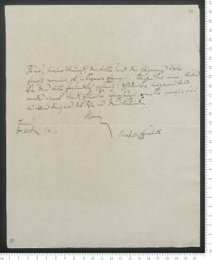 Brief von Christian Gottfried Daniel Nees von Esenbeck an Adelbert von Chamisso